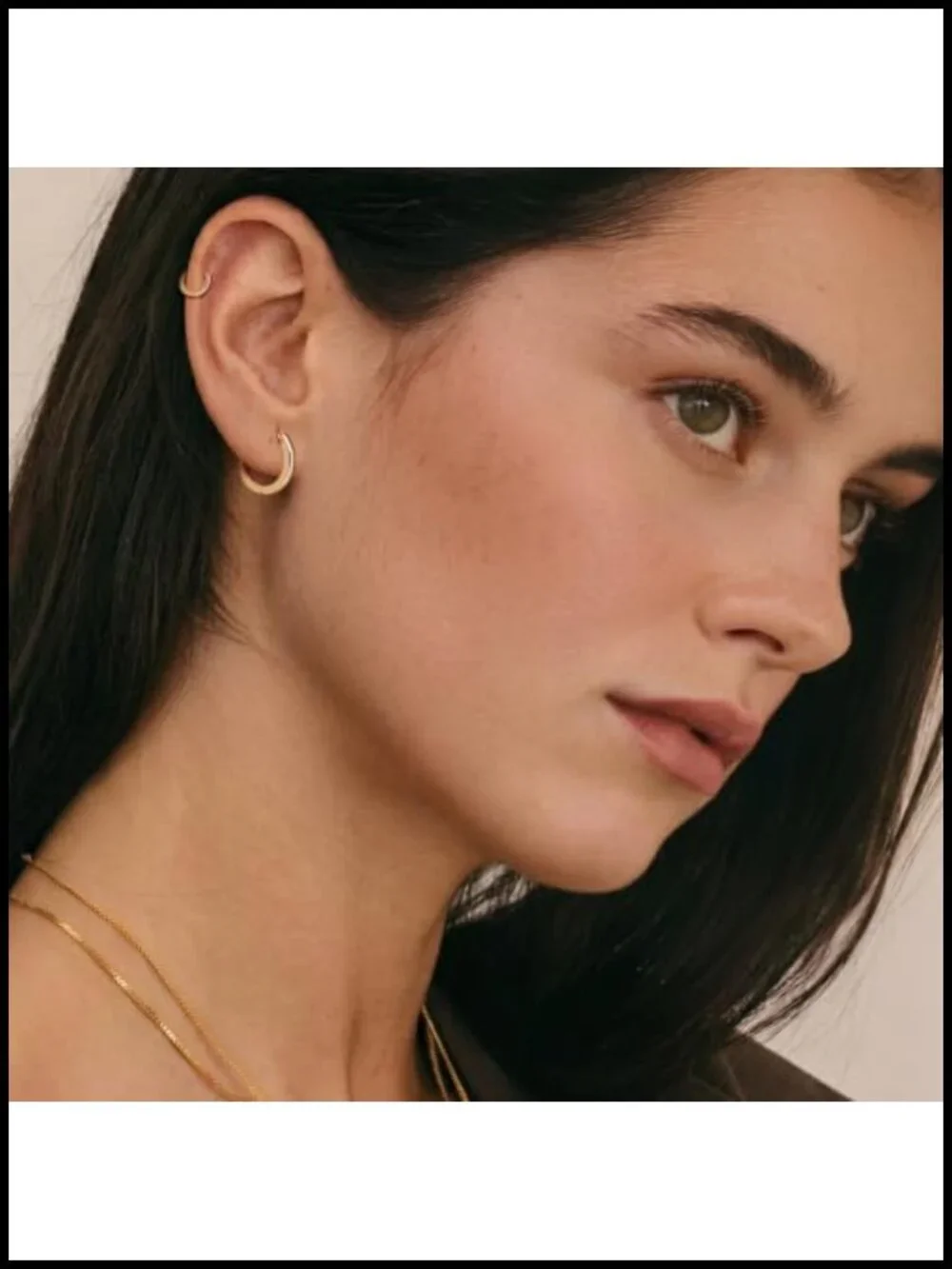 14K Gold Hoop Earrings for Women Small Huggie Earrings Hypoallergenic